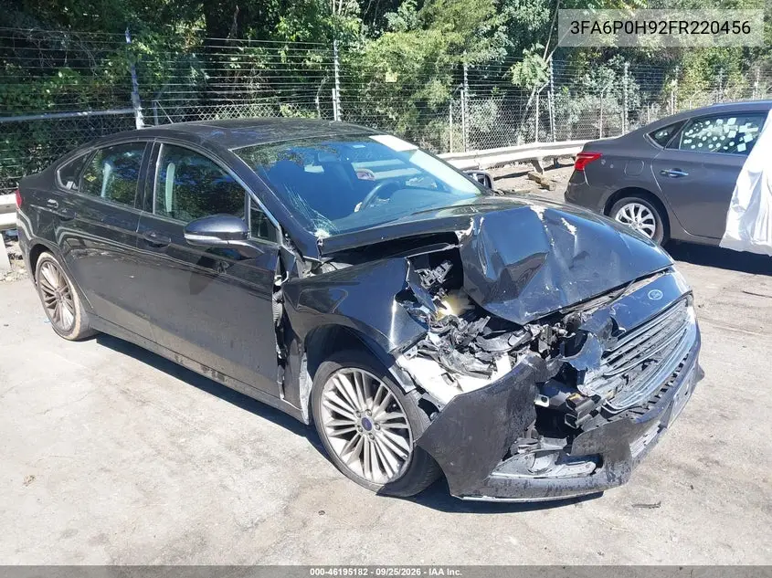 FORD FUSION 2015, VIN 3FA6P0H92FR220456