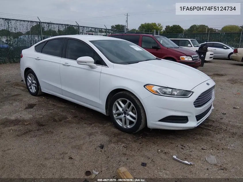 FORD FUSION 2015, VIN 1FA6P0H74F5124734
