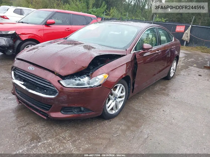 2015 FORD FUSION VIN 3FA6P0HD0FR244596 — фото 2