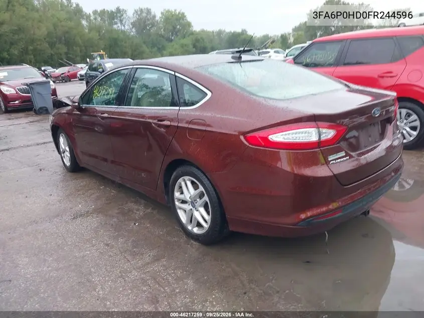 2015 FORD FUSION VIN 3FA6P0HD0FR244596 — фото 3