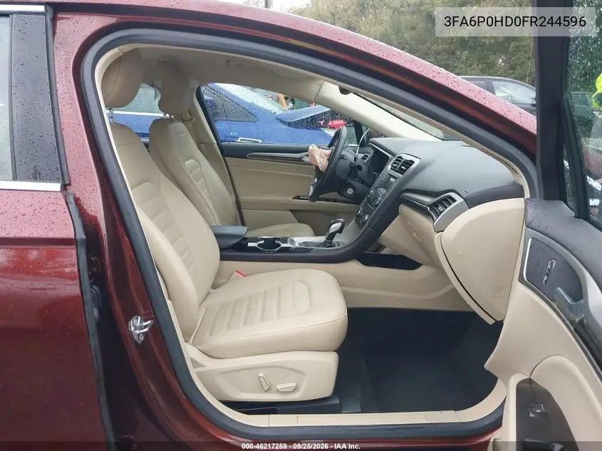 2015 FORD FUSION VIN 3FA6P0HD0FR244596 — фото 5