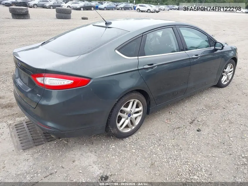 2015 FORD FUSION VIN 3FA6P0H74FR122298 — фото 4