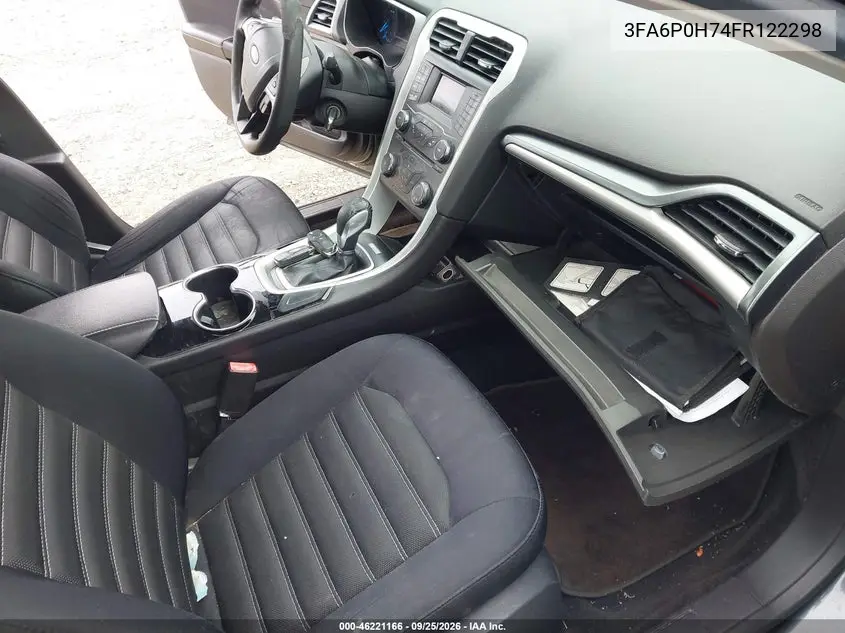 2015 FORD FUSION VIN 3FA6P0H74FR122298 — фото 5