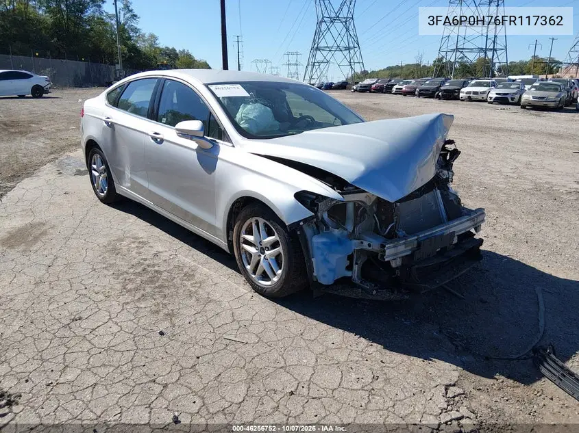 FORD FUSION 2015, VIN 3FA6P0H76FR117362