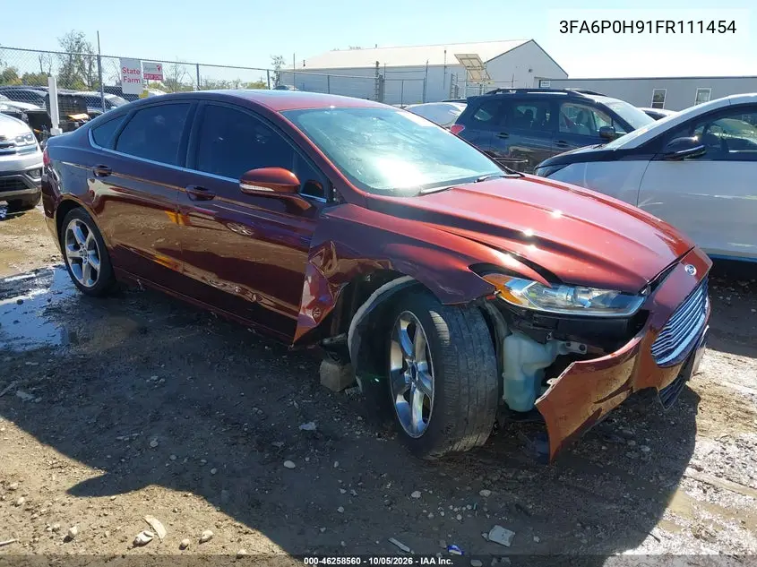 FORD FUSION 2015, VIN 3FA6P0H91FR111454