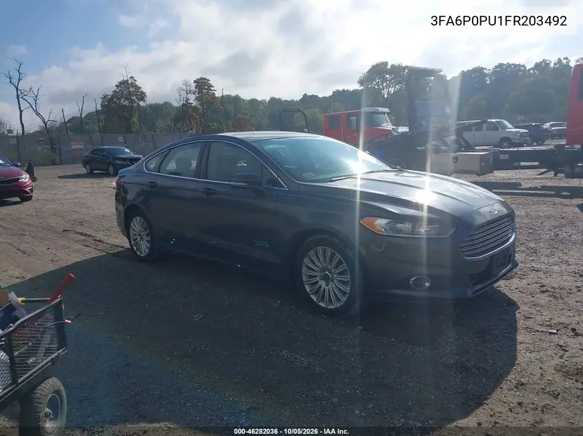 FORD FUSION 2015, VIN 3FA6P0PU1FR203492