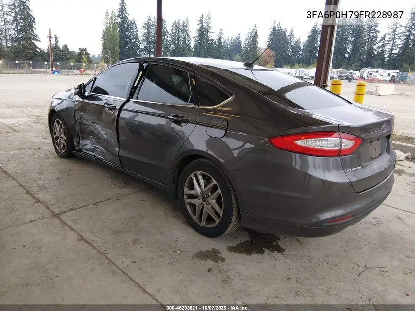 2015 FORD FUSION VIN 3FA6P0H79FR228987 — фото 3