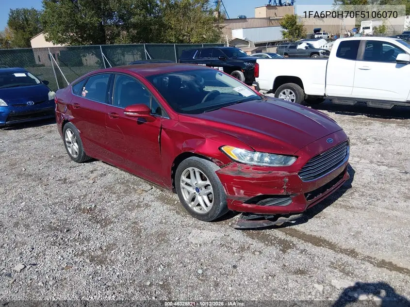 FORD FUSION 2015, VIN 1FA6P0H70F5106070