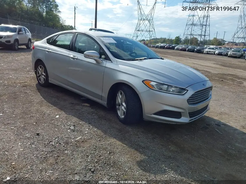 FORD FUSION 2015, VIN 3FA6P0H73FR199647