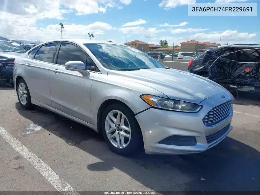 FORD FUSION 2015, VIN 3FA6P0H74FR229691