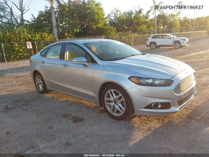 FORD FUSION 2015, VIN 3FA6P0H78FR196937
