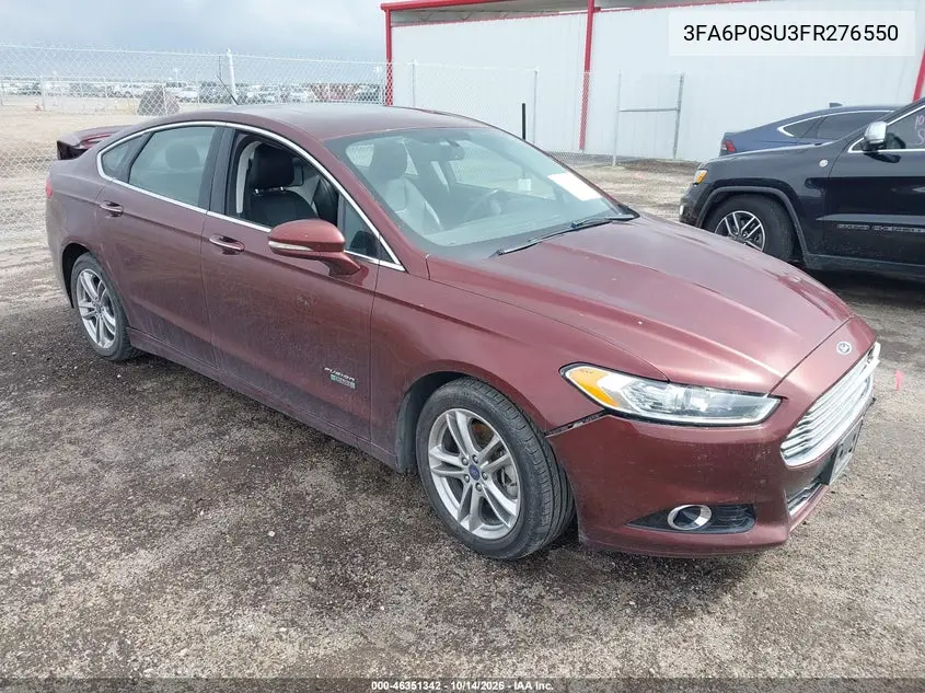 FORD FUSION 2015, VIN 3FA6P0SU3FR276550