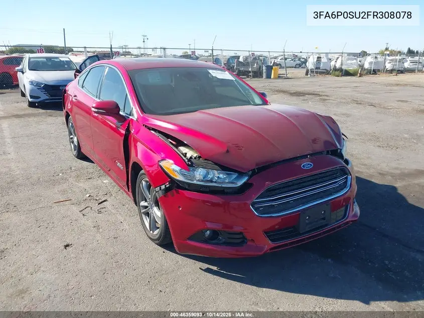 FORD FUSION 2015, VIN 3FA6P0SU2FR308078