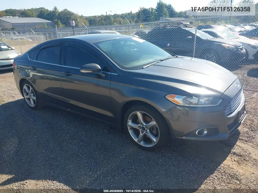 FORD FUSION 2015, VIN 1FA6P0H71F5126358