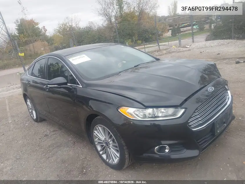 FORD FUSION 2015, VIN 3FA6P0T99FR294478