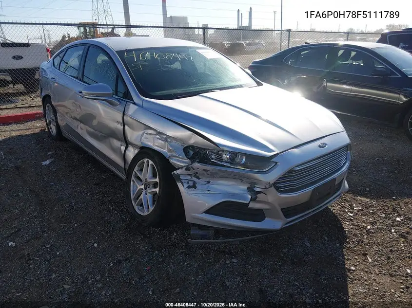 FORD FUSION 2015, VIN 1FA6P0H78F5111789