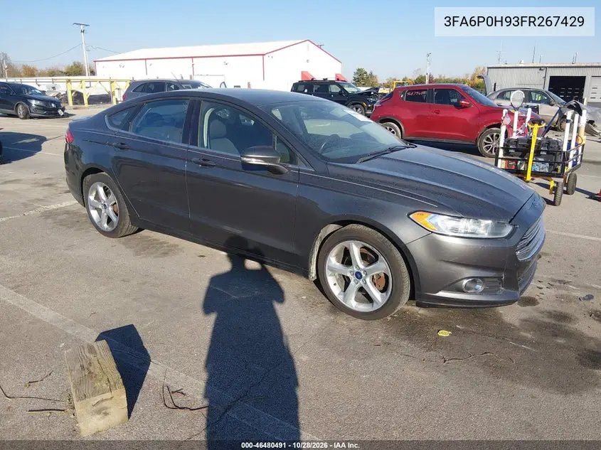 FORD FUSION 2015, VIN 3FA6P0H93FR267429