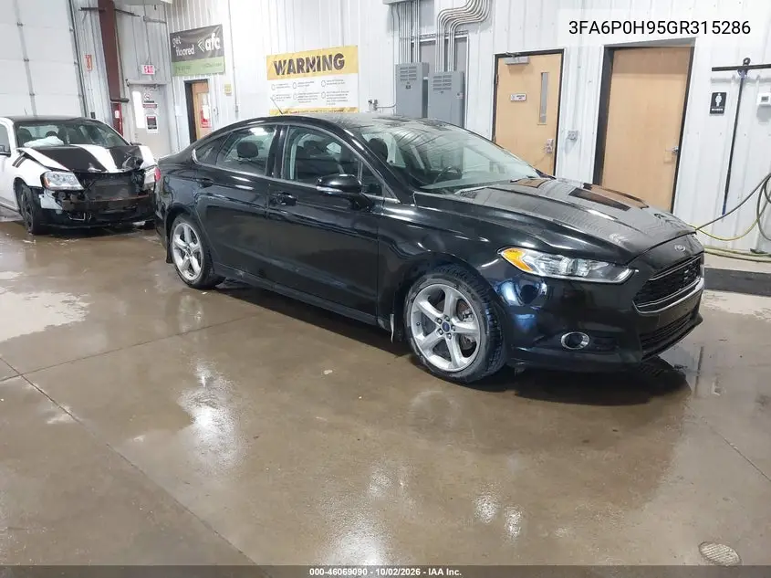 FORD FUSION 2016, VIN 3FA6P0H95GR315286