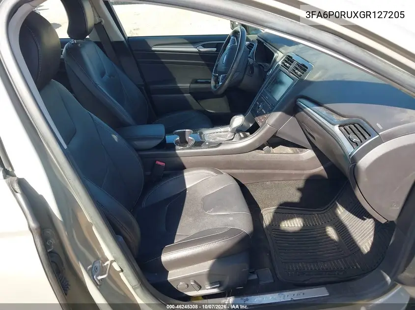 2016 FORD FUSION VIN 3FA6P0RUXGR127205 — фото 5