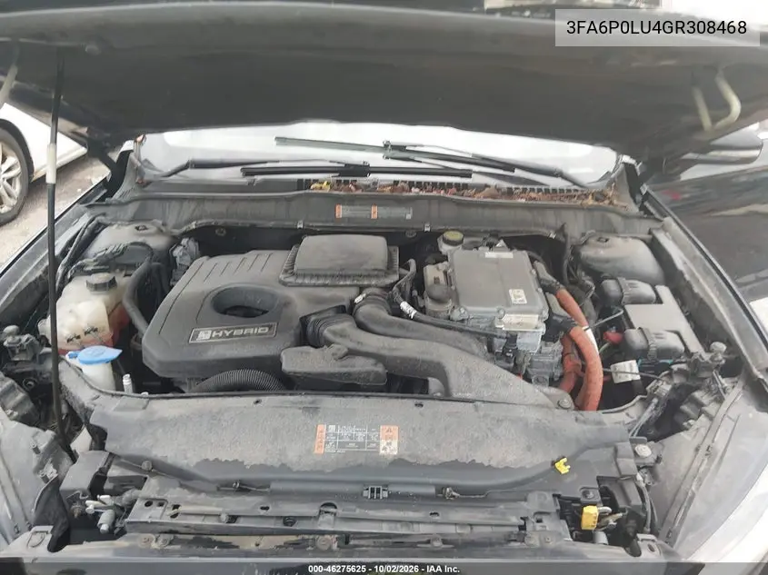 2016 FORD FUSION VIN 3FA6P0LU4GR308468 — фото 10