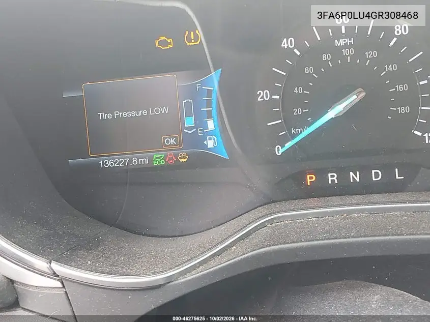 2016 FORD FUSION VIN 3FA6P0LU4GR308468 — фото 15