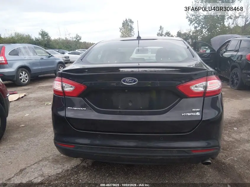 2016 FORD FUSION VIN 3FA6P0LU4GR308468 — фото 16