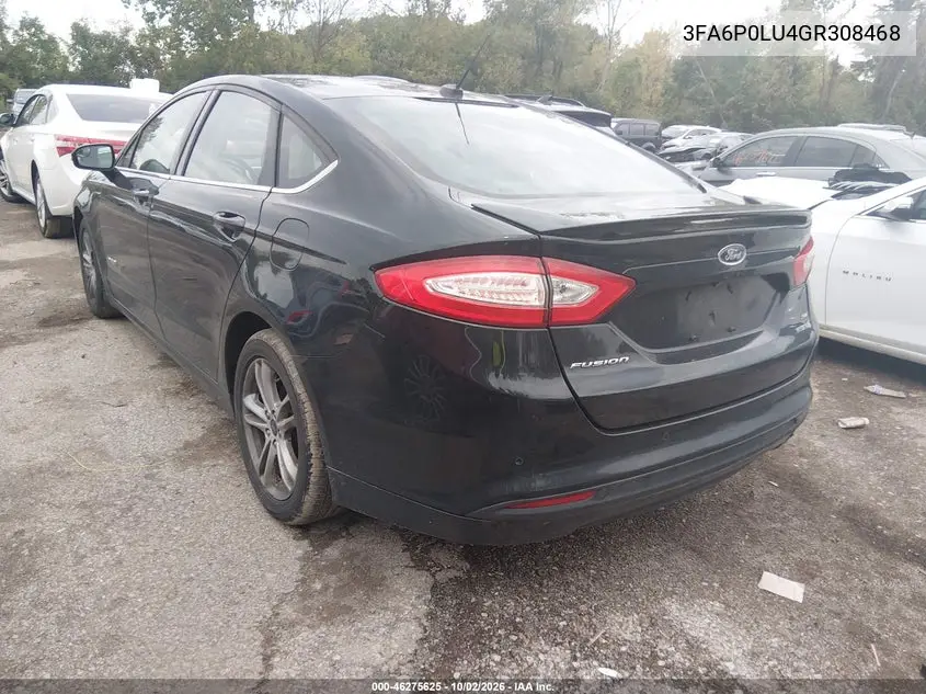2016 FORD FUSION VIN 3FA6P0LU4GR308468 — фото 3