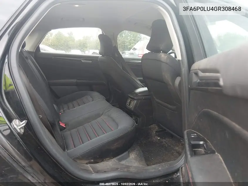 2016 FORD FUSION VIN 3FA6P0LU4GR308468 — фото 8