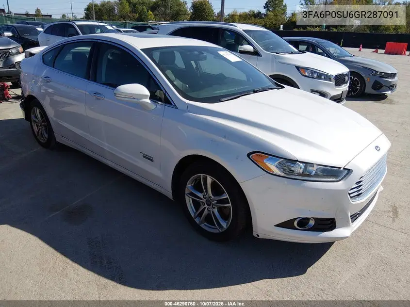 FORD FUSION 2016, VIN 3FA6P0SU6GR287091