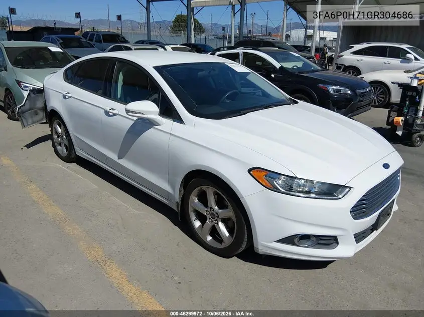 FORD FUSION 2016, VIN 3FA6P0H71GR304686