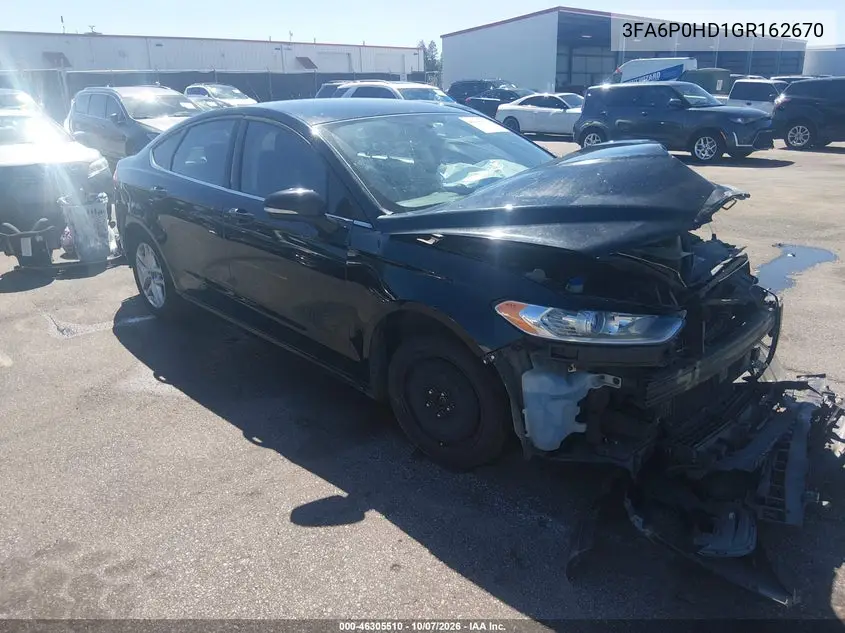 FORD FUSION 2016, VIN 3FA6P0HD1GR162670