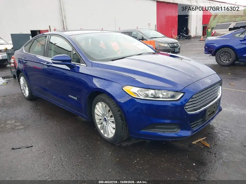 FORD FUSION 2016, VIN 3FA6P0LU7GR116302