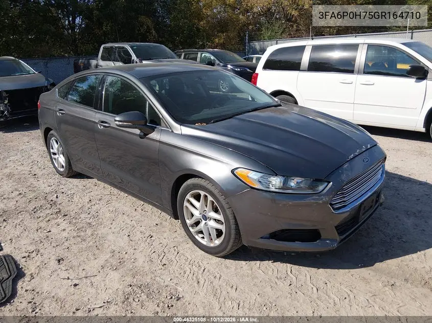 FORD FUSION 2016, VIN 3FA6P0H75GR164710