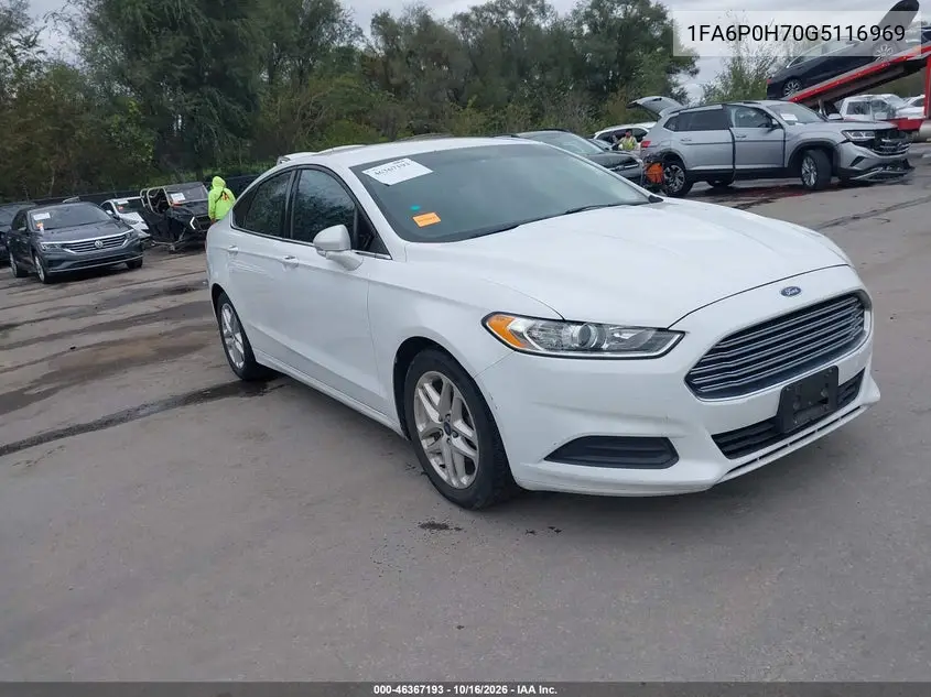 FORD FUSION 2016, VIN 1FA6P0H70G5116969