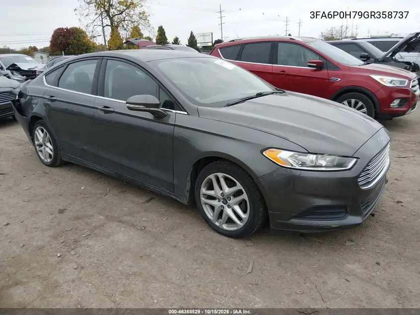 FORD FUSION 2016, VIN 3FA6P0H79GR358737