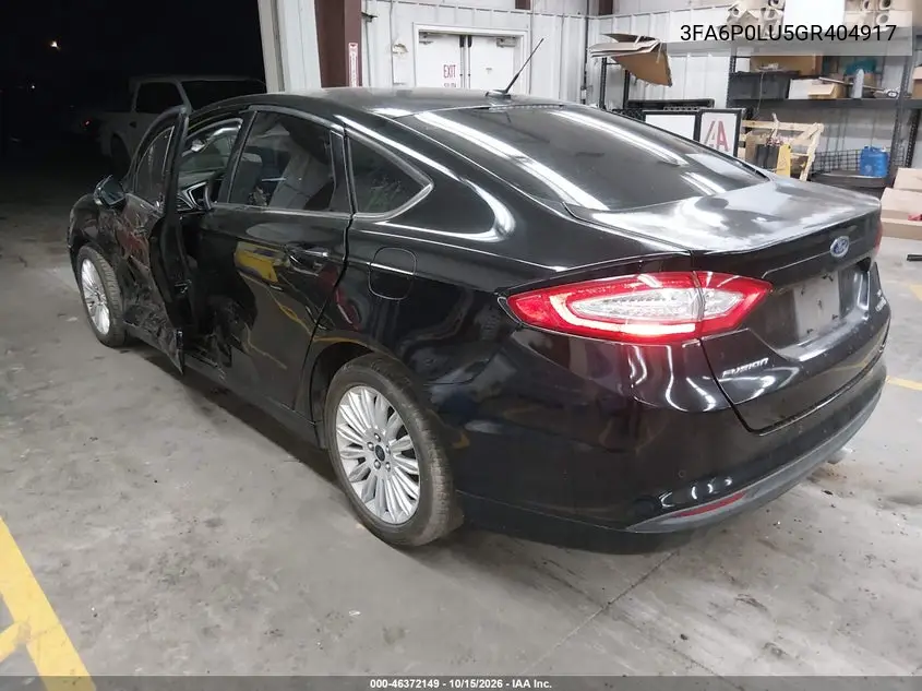 2016 FORD FUSION VIN 3FA6P0LU5GR404917 — фото 3