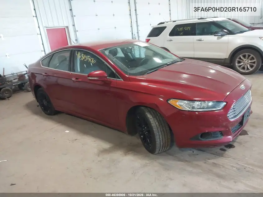 FORD FUSION 2016, VIN 3FA6P0HD2GR165710