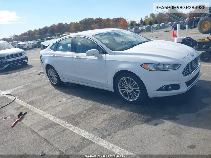 FORD FUSION 2016, VIN 3FA6P0H98GR283935