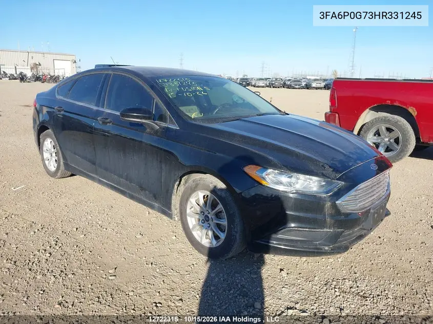FORD FUSION 2017, VIN 3FA6P0G73HR331245