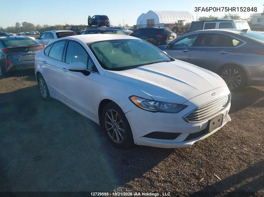 FORD FUSION 2017, VIN 3FA6P0H75HR152848