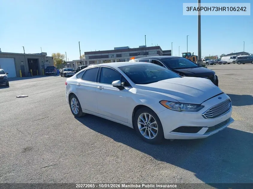 FORD FUSION 2017, VIN 3FA6P0H73HR106242