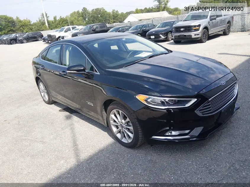 FORD FUSION 2017, VIN 3FA6P0PU9HR124980
