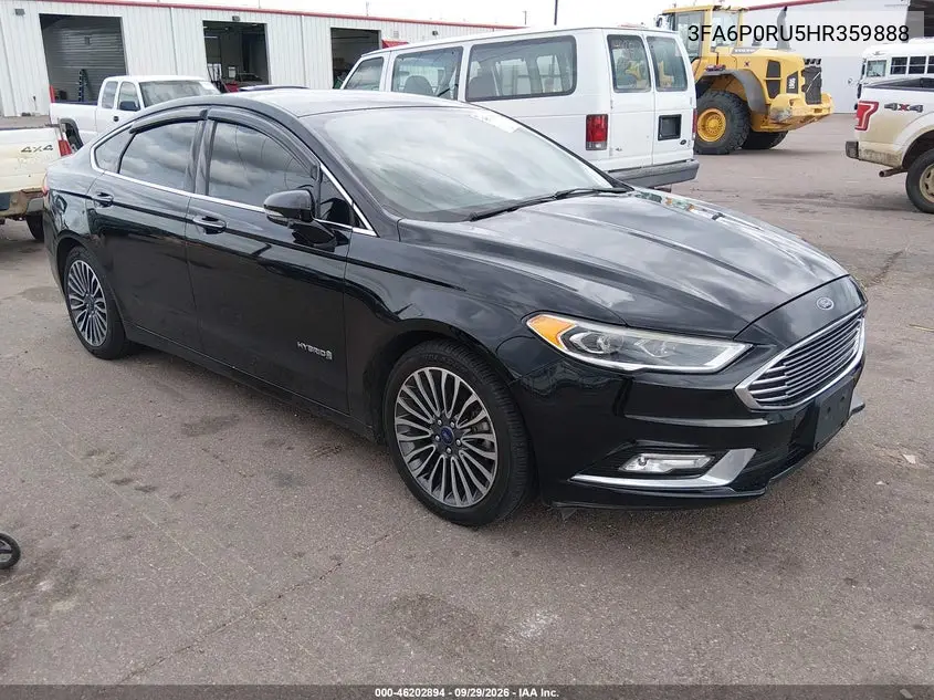 FORD FUSION 2017, VIN 3FA6P0RU5HR359888
