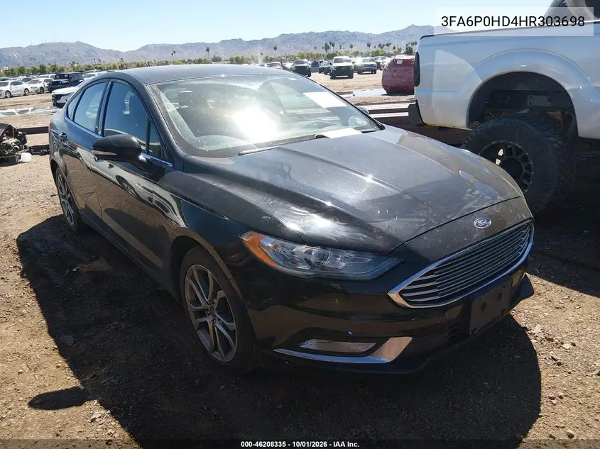 FORD FUSION 2017, VIN 3FA6P0HD4HR303698
