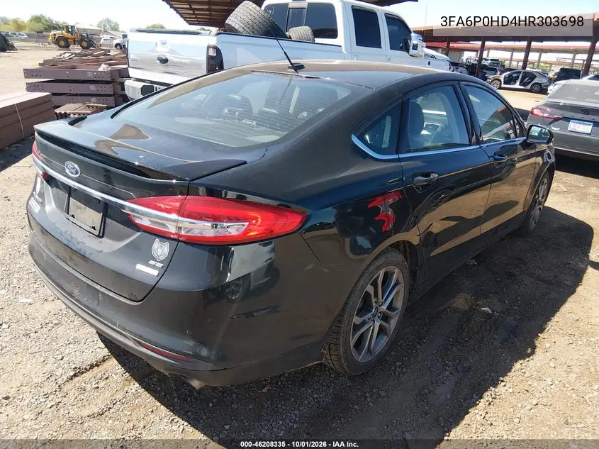 2017 FORD FUSION VIN 3FA6P0HD4HR303698 — фото 4