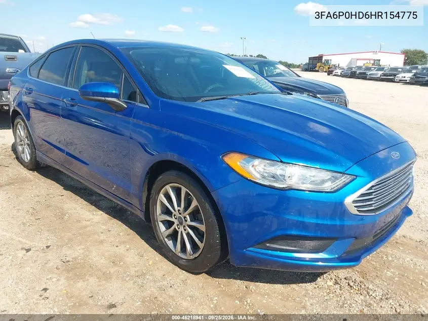 FORD FUSION 2017, VIN 3FA6P0HD6HR154775