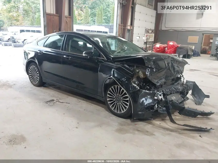FORD FUSION 2017, VIN 3FA6P0T94HR253291