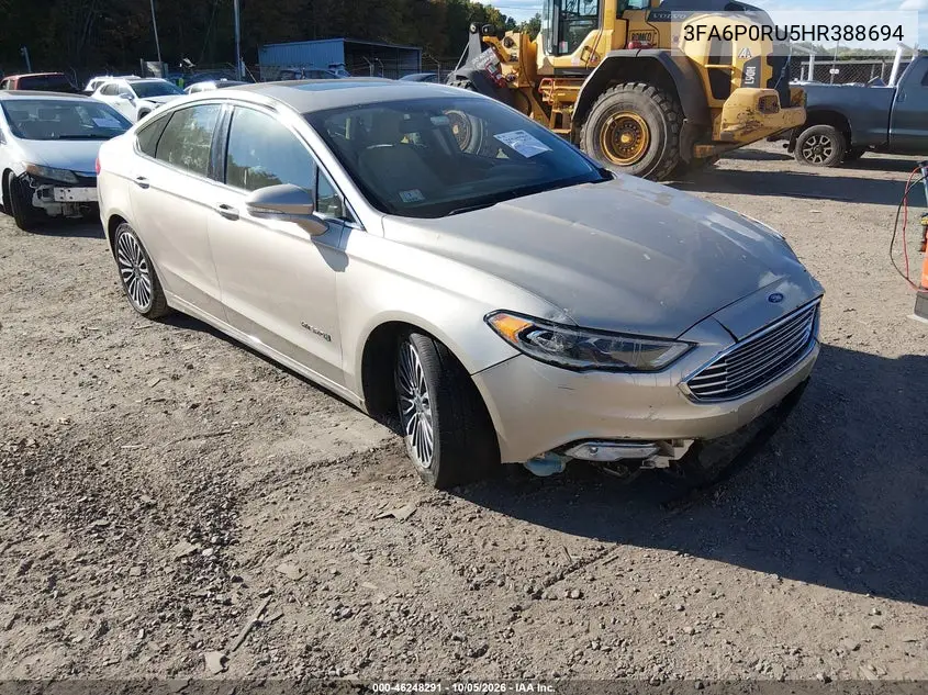 FORD FUSION 2017, VIN 3FA6P0RU5HR388694