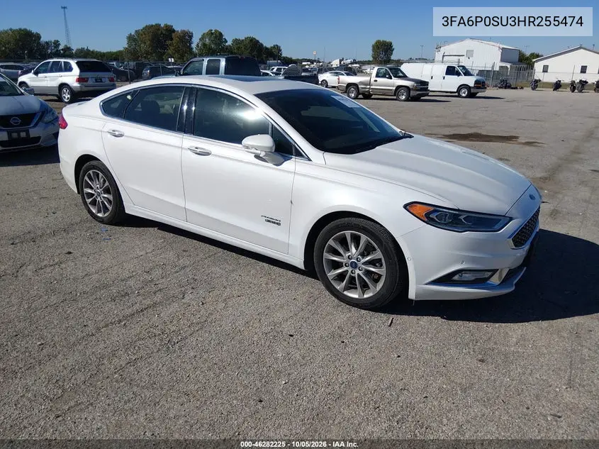 FORD FUSION 2017, VIN 3FA6P0SU3HR255474