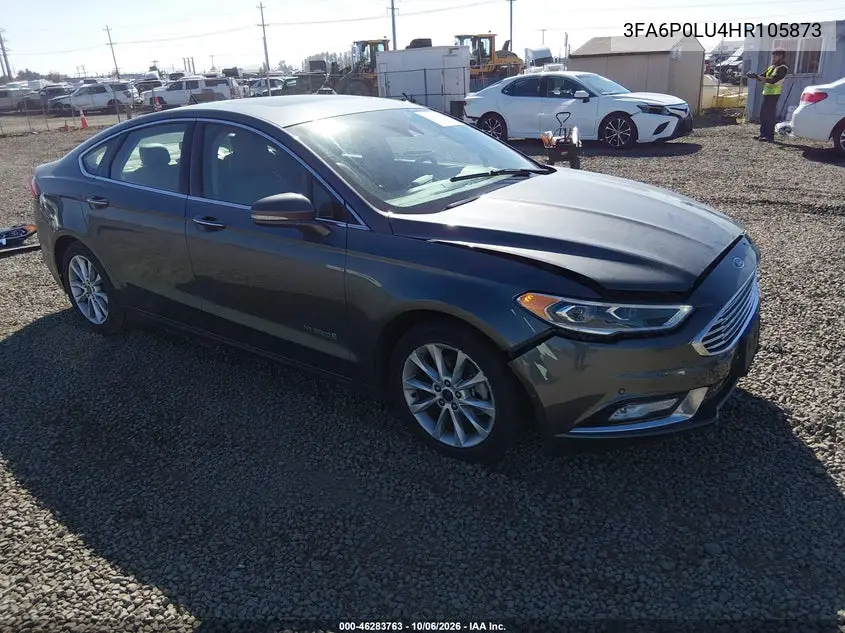 FORD FUSION 2017, VIN 3FA6P0LU4HR105873